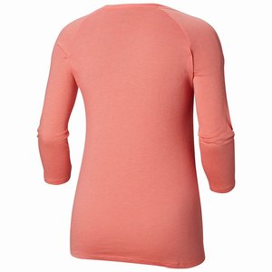 Columbia Camiseta Weekend Explorer™ 3/4 Tee Mujer Rosas (295WJRVDU)